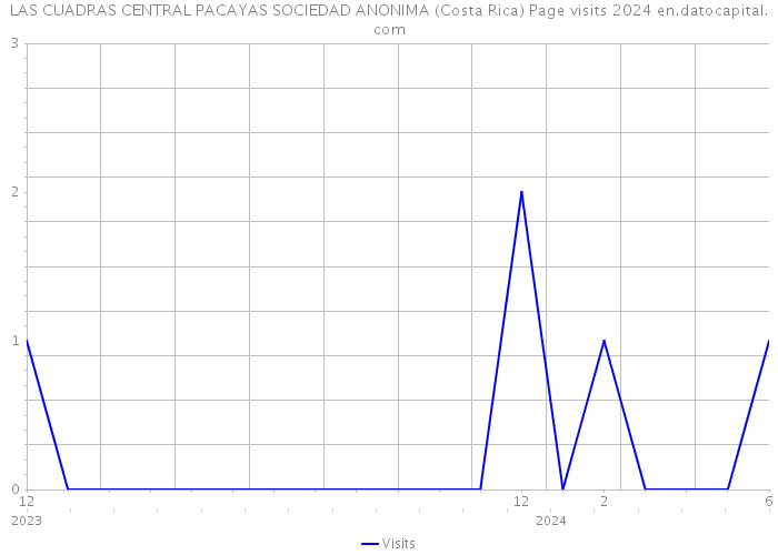 LAS CUADRAS CENTRAL PACAYAS SOCIEDAD ANONIMA (Costa Rica) Page visits 2024 