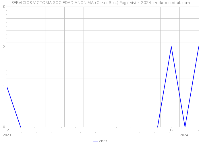 SERVICIOS VICTORIA SOCIEDAD ANONIMA (Costa Rica) Page visits 2024 