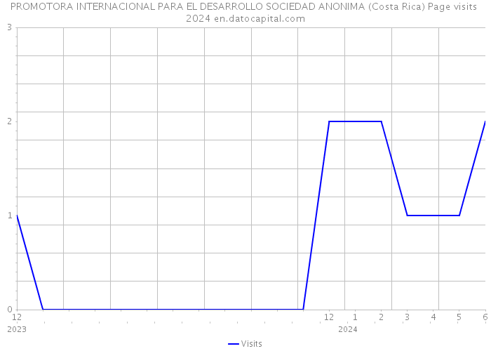 PROMOTORA INTERNACIONAL PARA EL DESARROLLO SOCIEDAD ANONIMA (Costa Rica) Page visits 2024 