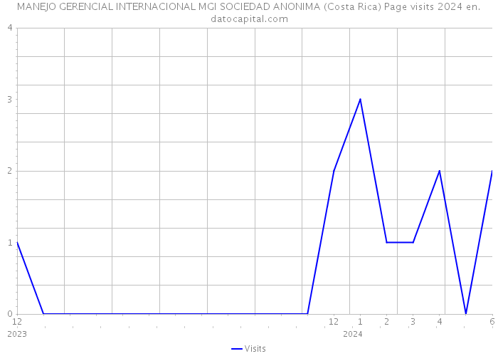 MANEJO GERENCIAL INTERNACIONAL MGI SOCIEDAD ANONIMA (Costa Rica) Page visits 2024 