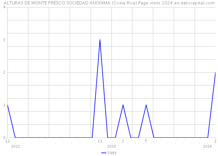 ALTURAS DE MONTE FRESCO SOCIEDAD ANONIMA (Costa Rica) Page visits 2024 