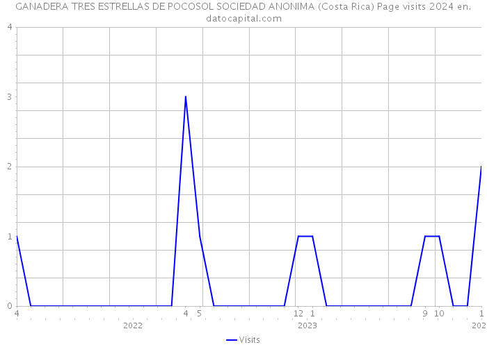 GANADERA TRES ESTRELLAS DE POCOSOL SOCIEDAD ANONIMA (Costa Rica) Page visits 2024 
