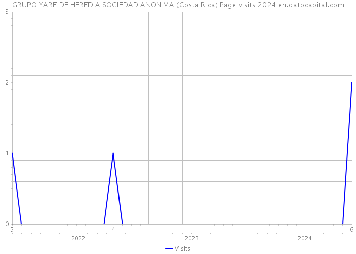 GRUPO YARE DE HEREDIA SOCIEDAD ANONIMA (Costa Rica) Page visits 2024 