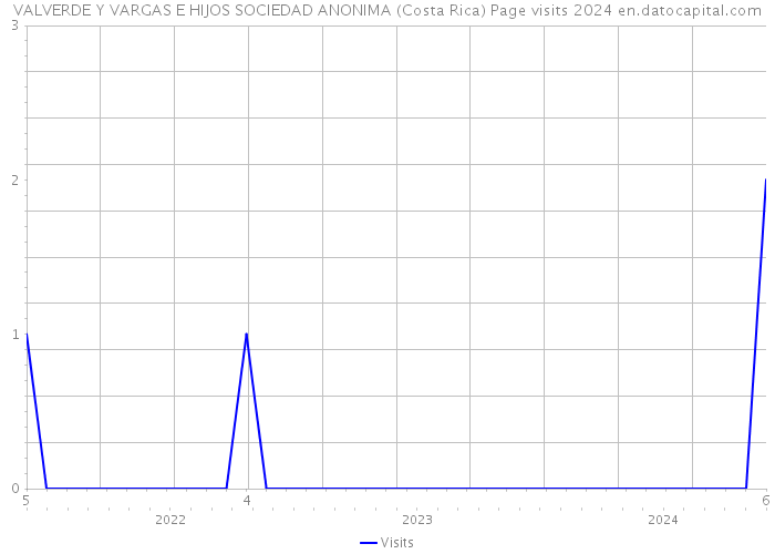 VALVERDE Y VARGAS E HIJOS SOCIEDAD ANONIMA (Costa Rica) Page visits 2024 