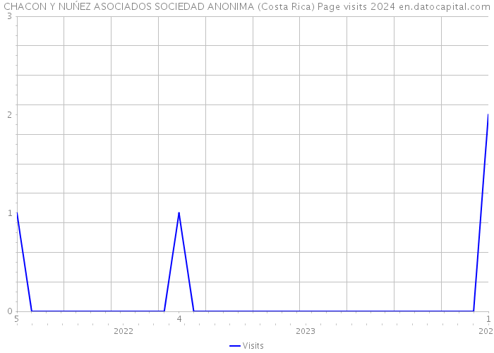 CHACON Y NUŃEZ ASOCIADOS SOCIEDAD ANONIMA (Costa Rica) Page visits 2024 
