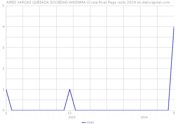 AIRES VARGAS QUESADA SOCIEDAD ANONIMA (Costa Rica) Page visits 2024 