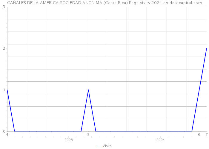CAŃALES DE LA AMERICA SOCIEDAD ANONIMA (Costa Rica) Page visits 2024 