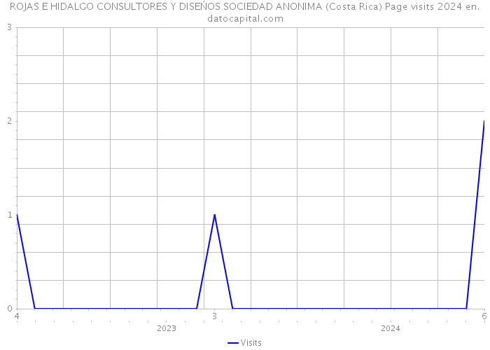 ROJAS E HIDALGO CONSULTORES Y DISEŃOS SOCIEDAD ANONIMA (Costa Rica) Page visits 2024 