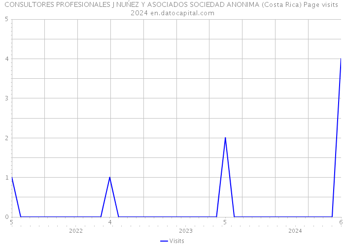 CONSULTORES PROFESIONALES J NUŃEZ Y ASOCIADOS SOCIEDAD ANONIMA (Costa Rica) Page visits 2024 