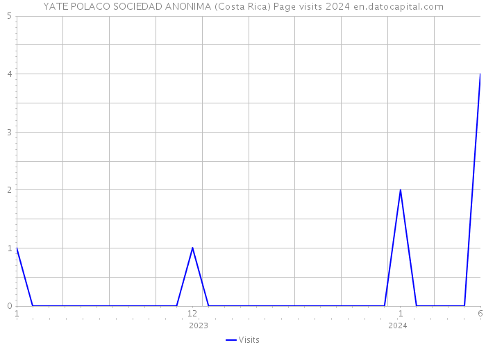 YATE POLACO SOCIEDAD ANONIMA (Costa Rica) Page visits 2024 