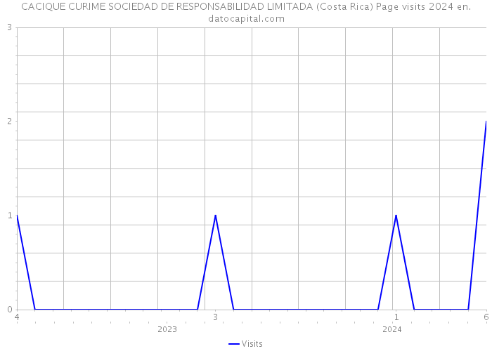 CACIQUE CURIME SOCIEDAD DE RESPONSABILIDAD LIMITADA (Costa Rica) Page visits 2024 