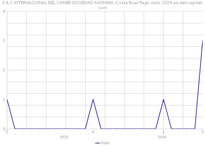 S & C INTERNACIONAL DEL CARIBE SOCIEDAD ANONIMA (Costa Rica) Page visits 2024 
