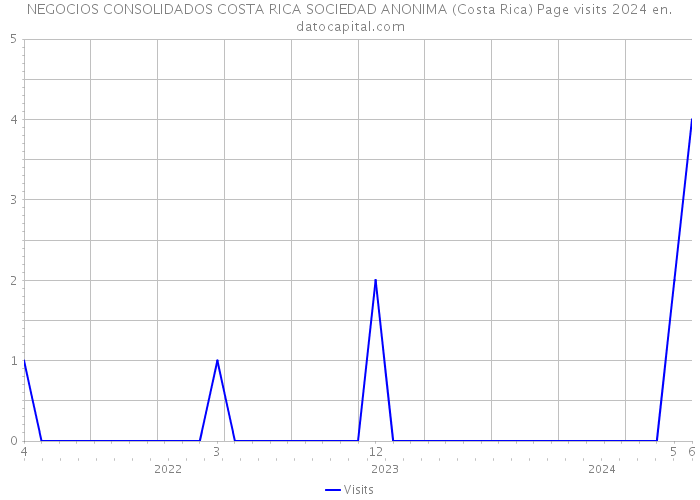 NEGOCIOS CONSOLIDADOS COSTA RICA SOCIEDAD ANONIMA (Costa Rica) Page visits 2024 