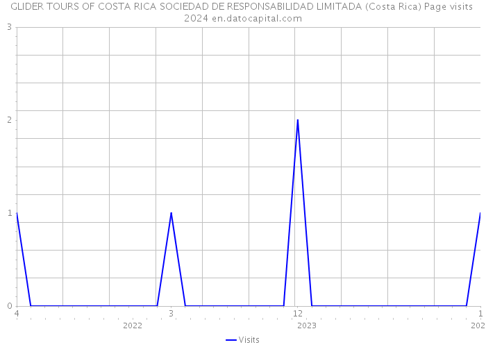 GLIDER TOURS OF COSTA RICA SOCIEDAD DE RESPONSABILIDAD LIMITADA (Costa Rica) Page visits 2024 