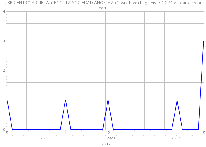 LUBRICENTRO ARRIETA Y BONILLA SOCIEDAD ANONIMA (Costa Rica) Page visits 2024 