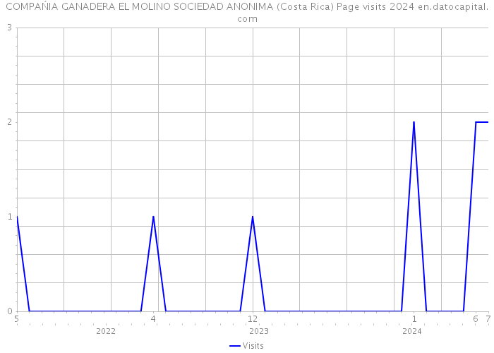 COMPAŃIA GANADERA EL MOLINO SOCIEDAD ANONIMA (Costa Rica) Page visits 2024 