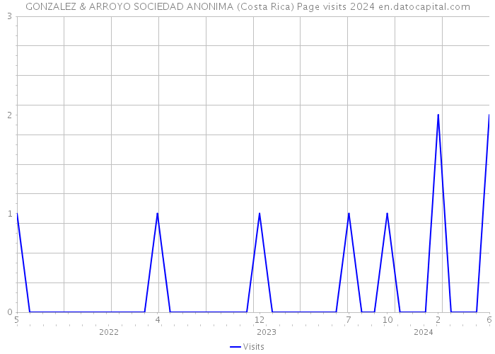 GONZALEZ & ARROYO SOCIEDAD ANONIMA (Costa Rica) Page visits 2024 