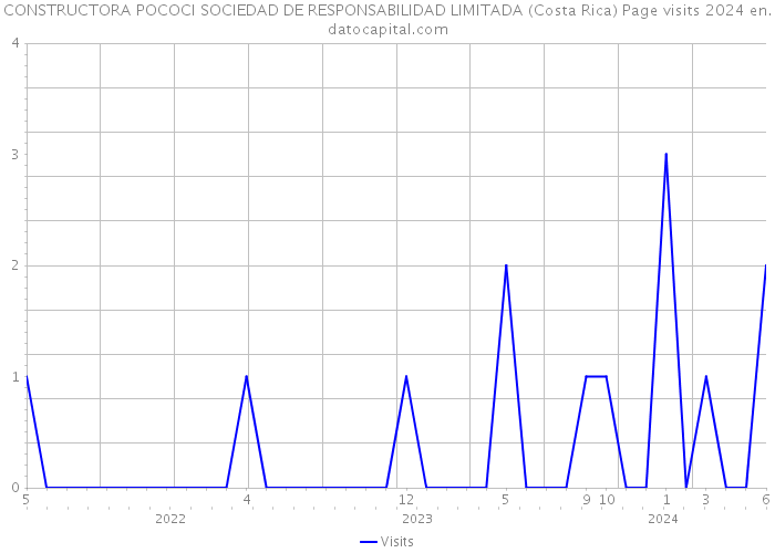 CONSTRUCTORA POCOCI SOCIEDAD DE RESPONSABILIDAD LIMITADA (Costa Rica) Page visits 2024 