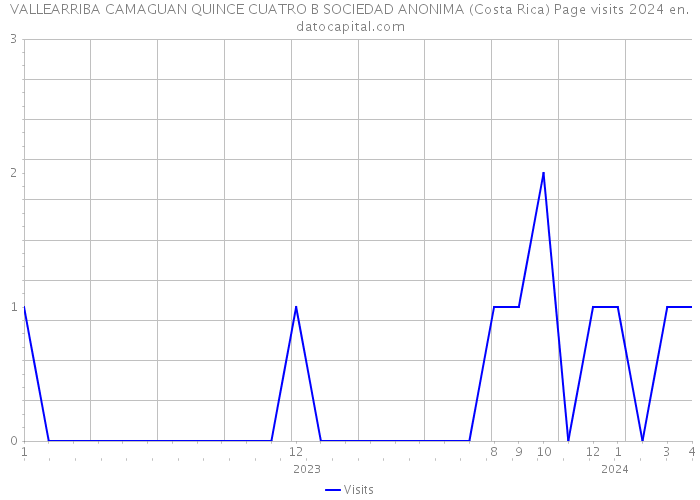 VALLEARRIBA CAMAGUAN QUINCE CUATRO B SOCIEDAD ANONIMA (Costa Rica) Page visits 2024 