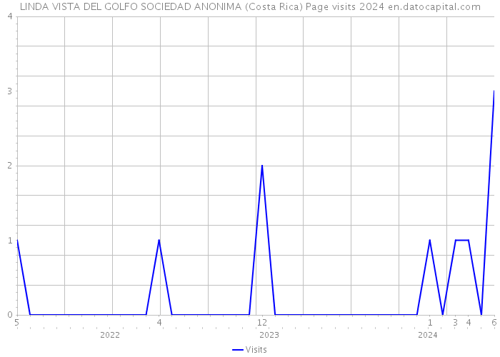 LINDA VISTA DEL GOLFO SOCIEDAD ANONIMA (Costa Rica) Page visits 2024 