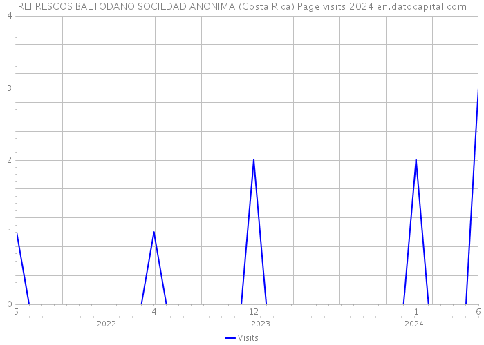 REFRESCOS BALTODANO SOCIEDAD ANONIMA (Costa Rica) Page visits 2024 