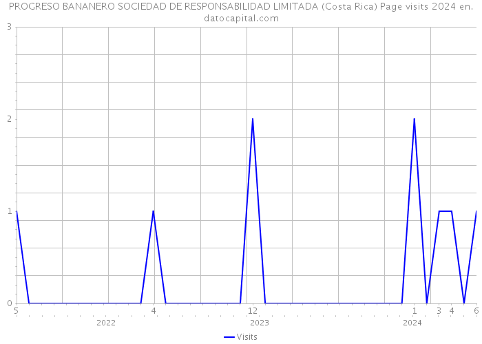 PROGRESO BANANERO SOCIEDAD DE RESPONSABILIDAD LIMITADA (Costa Rica) Page visits 2024 