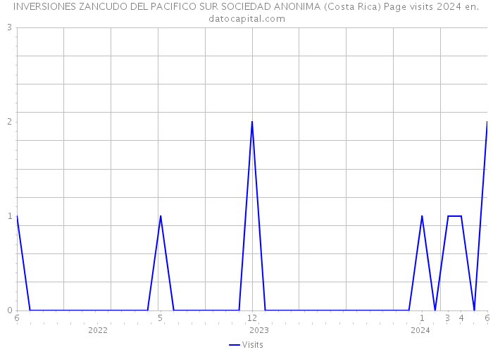 INVERSIONES ZANCUDO DEL PACIFICO SUR SOCIEDAD ANONIMA (Costa Rica) Page visits 2024 