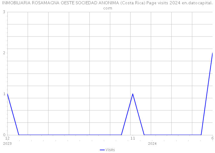 INMOBILIARIA ROSAMAGNA OESTE SOCIEDAD ANONIMA (Costa Rica) Page visits 2024 