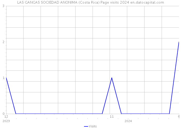 LAS GANGAS SOCIEDAD ANONIMA (Costa Rica) Page visits 2024 