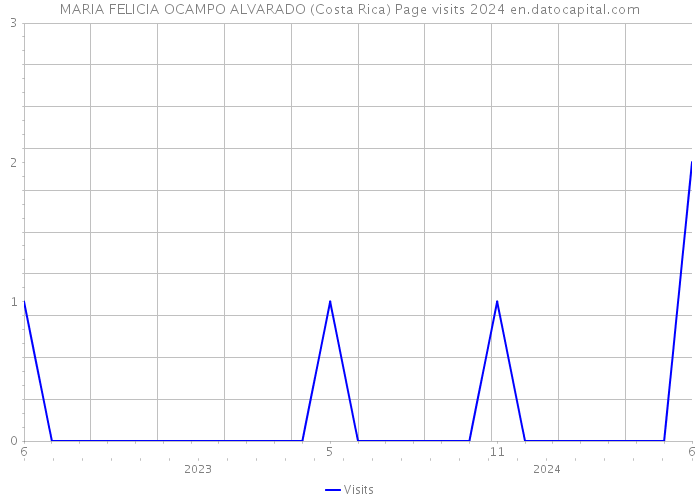 MARIA FELICIA OCAMPO ALVARADO (Costa Rica) Page visits 2024 