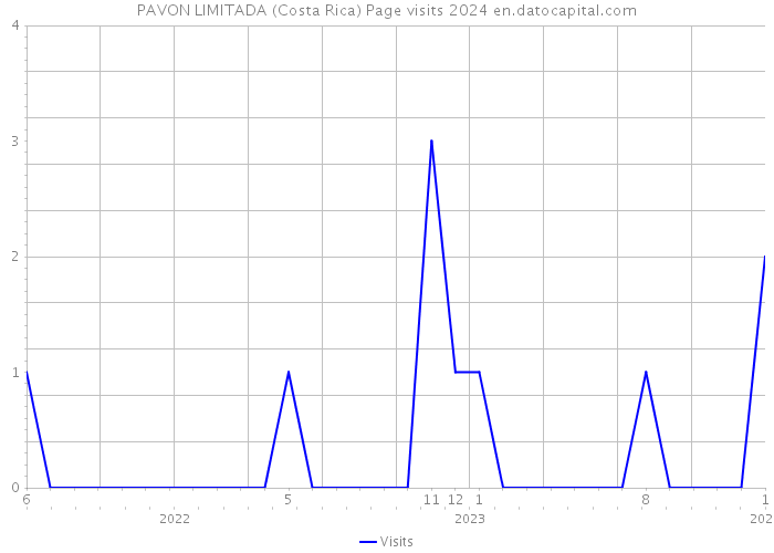 PAVON LIMITADA (Costa Rica) Page visits 2024 