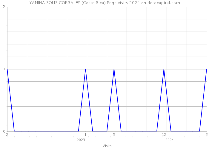 YANINA SOLIS CORRALES (Costa Rica) Page visits 2024 