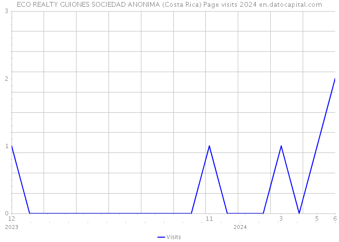 ECO REALTY GUIONES SOCIEDAD ANONIMA (Costa Rica) Page visits 2024 