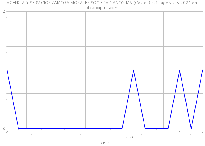 AGENCIA Y SERVICIOS ZAMORA MORALES SOCIEDAD ANONIMA (Costa Rica) Page visits 2024 