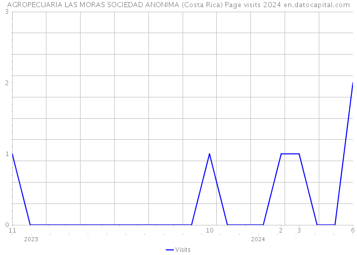AGROPECUARIA LAS MORAS SOCIEDAD ANONIMA (Costa Rica) Page visits 2024 