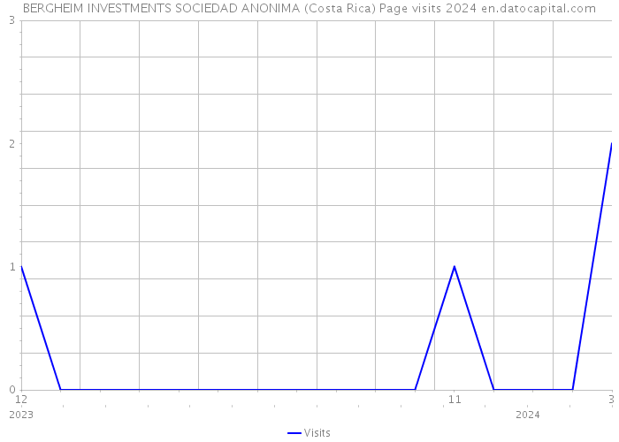 BERGHEIM INVESTMENTS SOCIEDAD ANONIMA (Costa Rica) Page visits 2024 