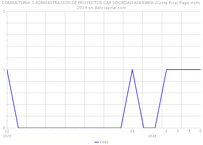 CONSULTORIA Y ADMINISTRACION DE PROYECTOS CAP SOCIEDAD ANONIMA (Costa Rica) Page visits 2024 