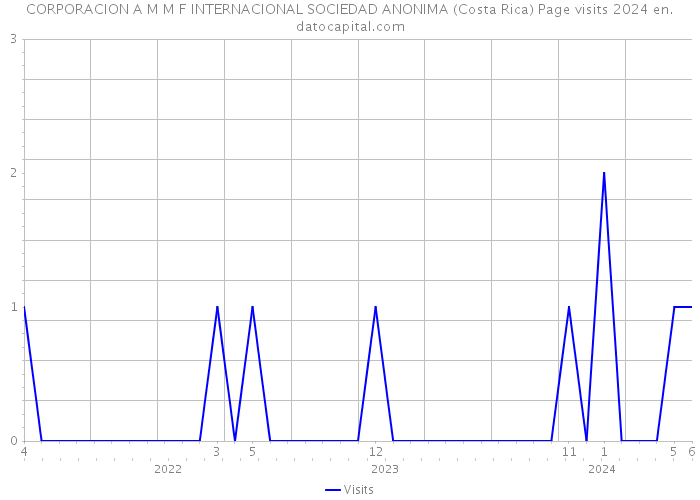 CORPORACION A M M F INTERNACIONAL SOCIEDAD ANONIMA (Costa Rica) Page visits 2024 