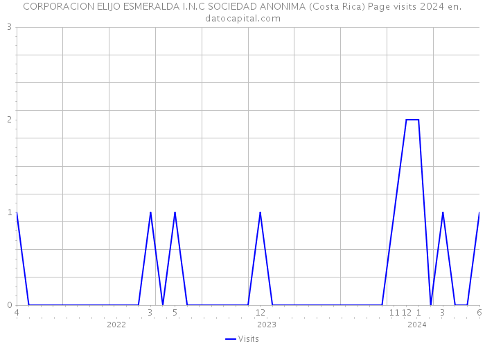 CORPORACION ELIJO ESMERALDA I.N.C SOCIEDAD ANONIMA (Costa Rica) Page visits 2024 
