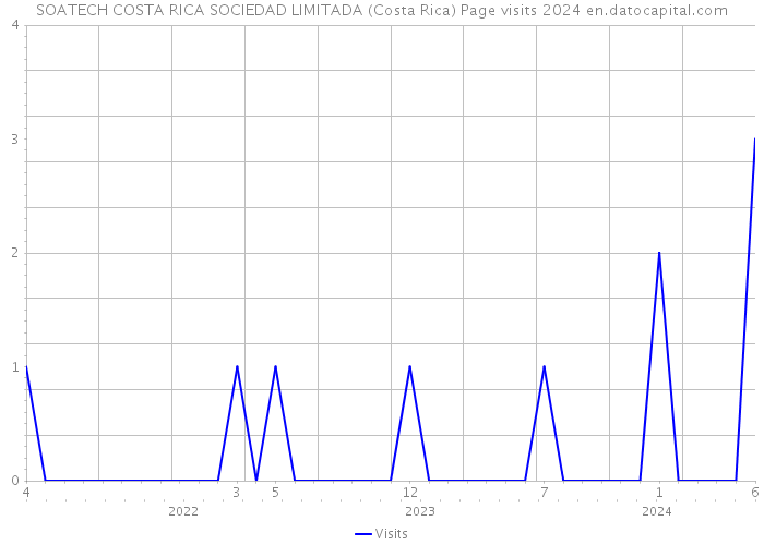 SOATECH COSTA RICA SOCIEDAD LIMITADA (Costa Rica) Page visits 2024 
