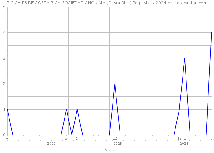 P C CHIPS DE COSTA RICA SOCIEDAD ANONIMA (Costa Rica) Page visits 2024 