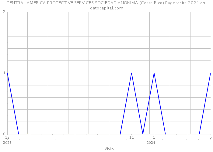 CENTRAL AMERICA PROTECTIVE SERVICES SOCIEDAD ANONIMA (Costa Rica) Page visits 2024 