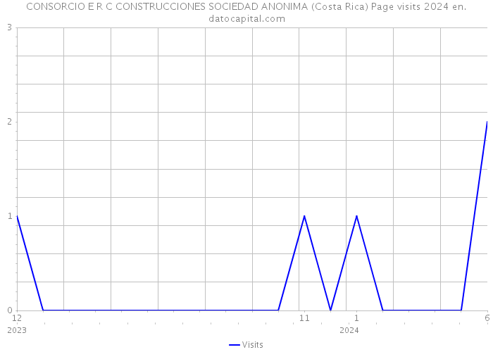 CONSORCIO E R C CONSTRUCCIONES SOCIEDAD ANONIMA (Costa Rica) Page visits 2024 