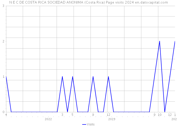 N E C DE COSTA RICA SOCIEDAD ANONIMA (Costa Rica) Page visits 2024 