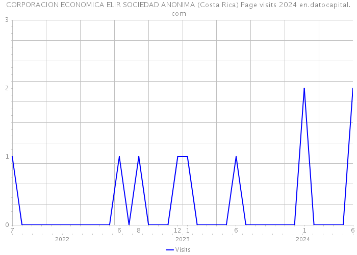CORPORACION ECONOMICA ELIR SOCIEDAD ANONIMA (Costa Rica) Page visits 2024 
