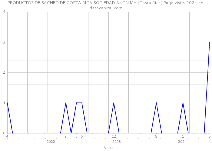 PRODUCTOS DE BACHEO DE COSTA RICA SOCIEDAD ANONIMA (Costa Rica) Page visits 2024 