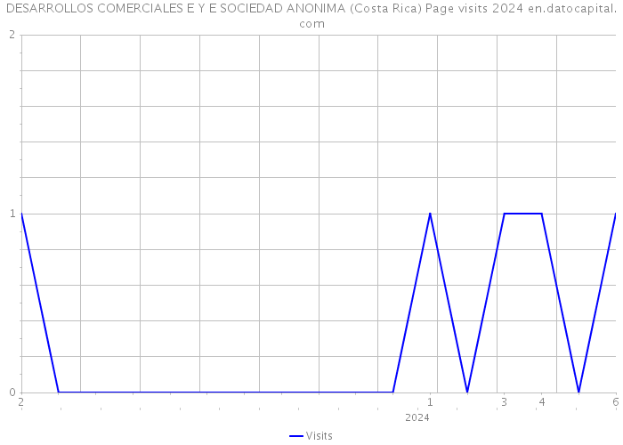 DESARROLLOS COMERCIALES E Y E SOCIEDAD ANONIMA (Costa Rica) Page visits 2024 