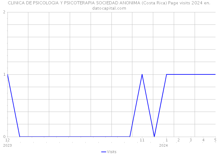 CLINICA DE PSICOLOGIA Y PSICOTERAPIA SOCIEDAD ANONIMA (Costa Rica) Page visits 2024 