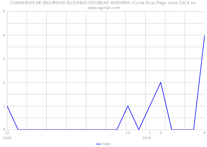 COMANDOS DE SEGURIDAD ELIZONDO SOCIEDAD ANONIMA (Costa Rica) Page visits 2024 