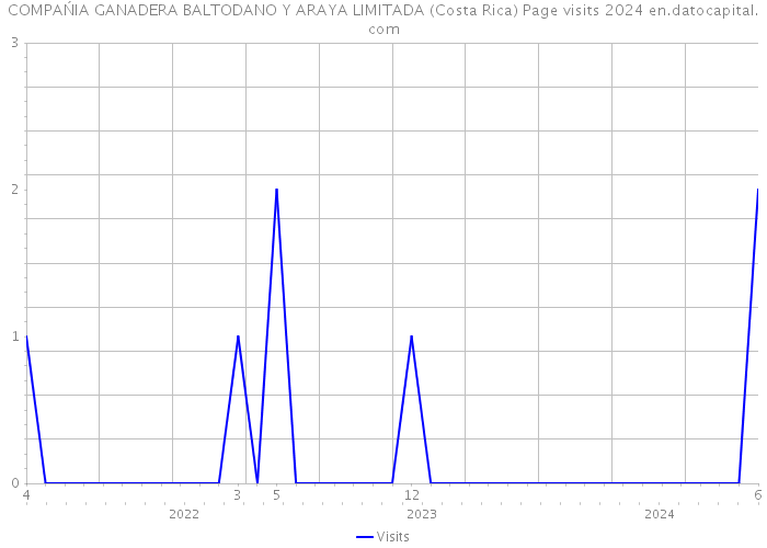 COMPAŃIA GANADERA BALTODANO Y ARAYA LIMITADA (Costa Rica) Page visits 2024 